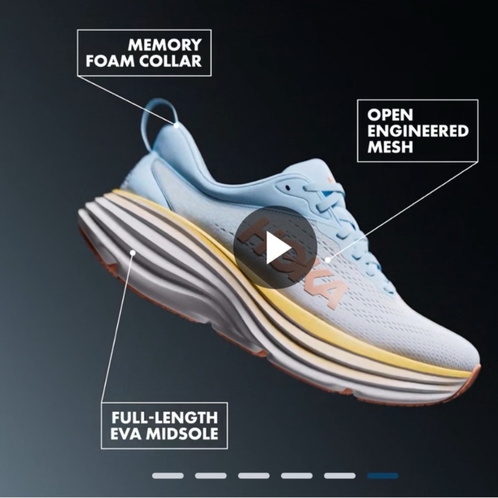 Hoka Bondi 8 Women’s Running Shoes - Picture 4 of 16